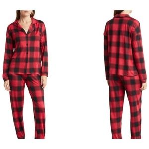 NWT! Jaclyn Intimates Women’s Red & Black Plaid Top & Bottom Pajama Set Plus 2X